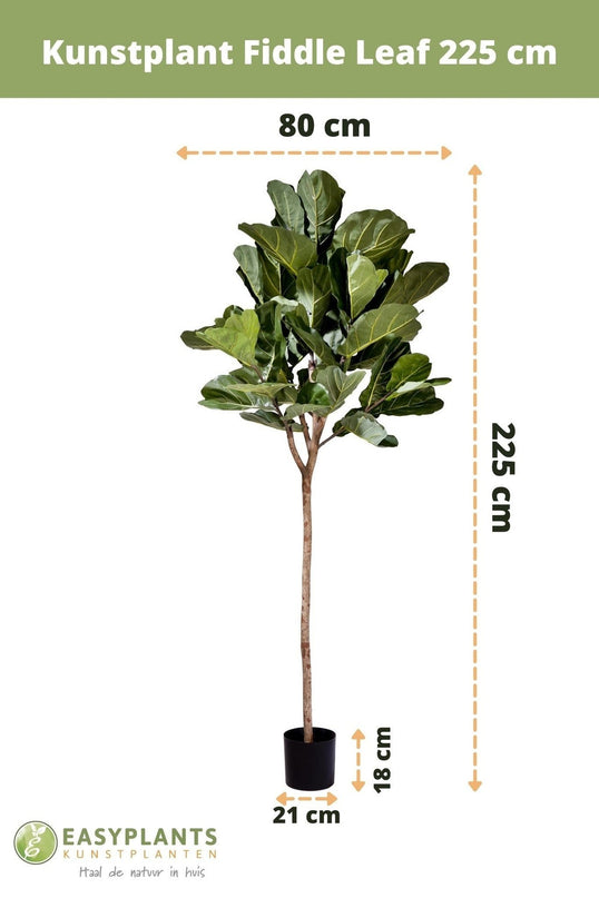 Plante de tabac artificielle Ficus Lyrate 225 cm