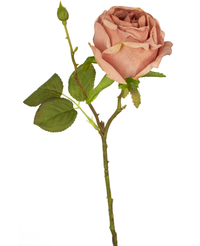 Rose artificielle Deluxe 45 cm rose