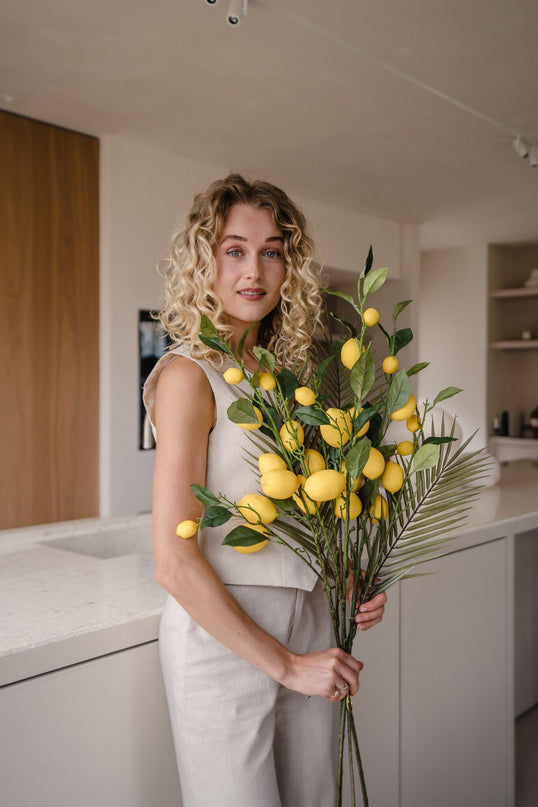 Bouquet artificiel Happy Lemon 100 cm