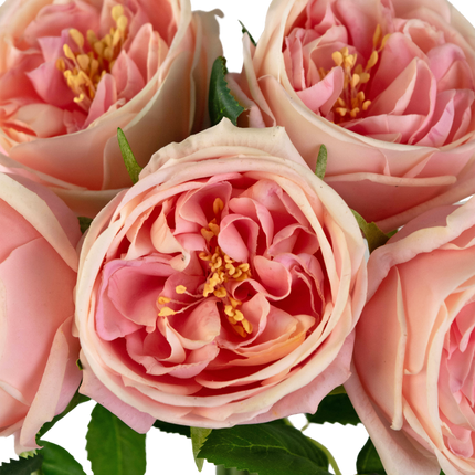 Bouquet de roses artificielles "Carmen" Real Touch rose 36cm