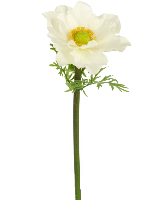 Fleur artificielle Anémone blanc 43 cm
