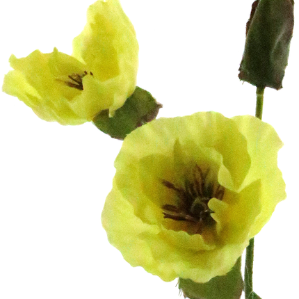Fleur artificielle Coquelicot 70 cm jaune