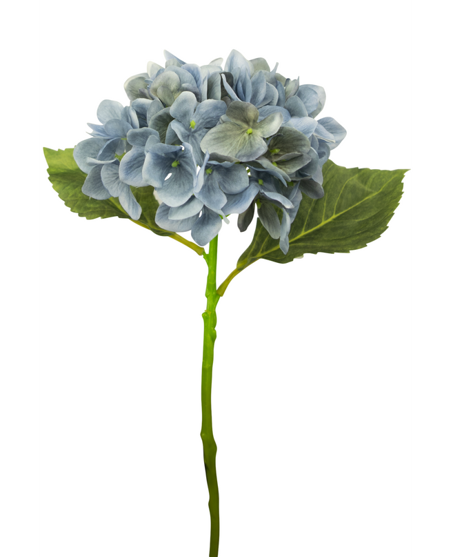 Hortensia artificiel Deluxe 33 cm bleu