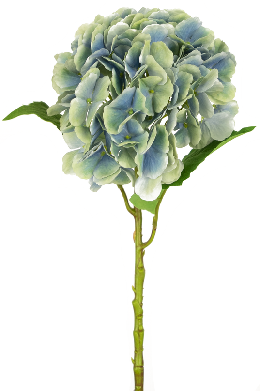 Hortensia artificiel 55 cm bleu