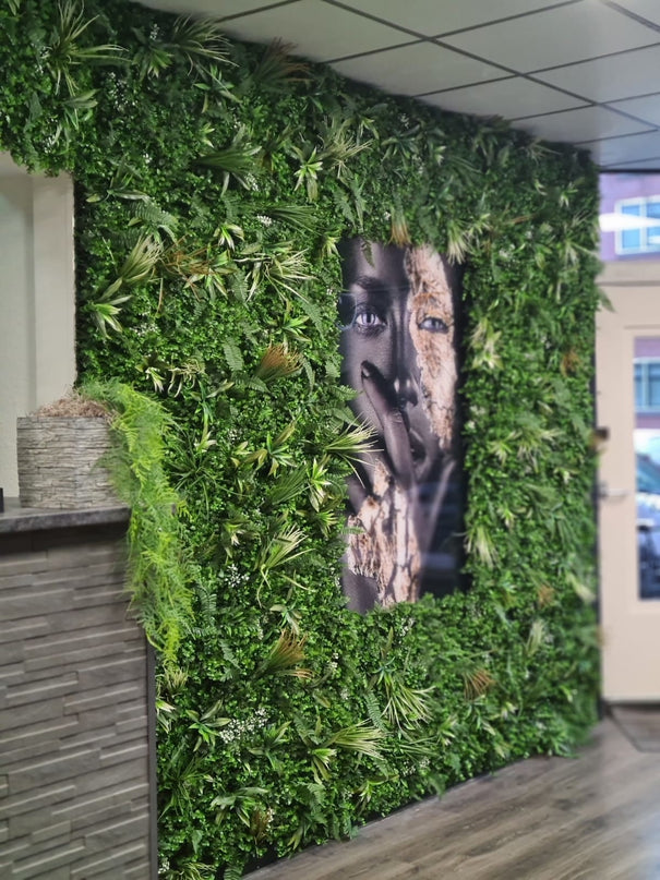 Mur végétal artificiel Savannah 100x100 cm