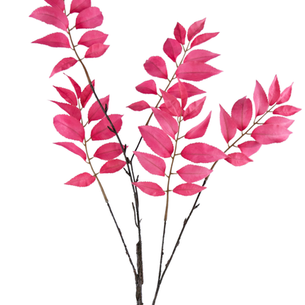 Branche de fougère artificielle rose 78 cm