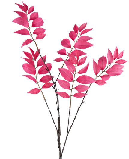 Branche de fougère artificielle rose 78 cm