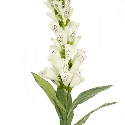 Fleur artificielle Foxglove 90 cm blanc