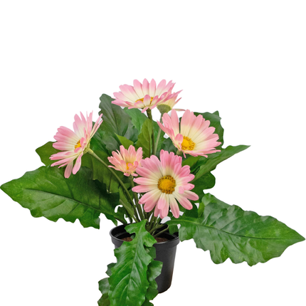Plante artificielle Gerbera 28 cm rose