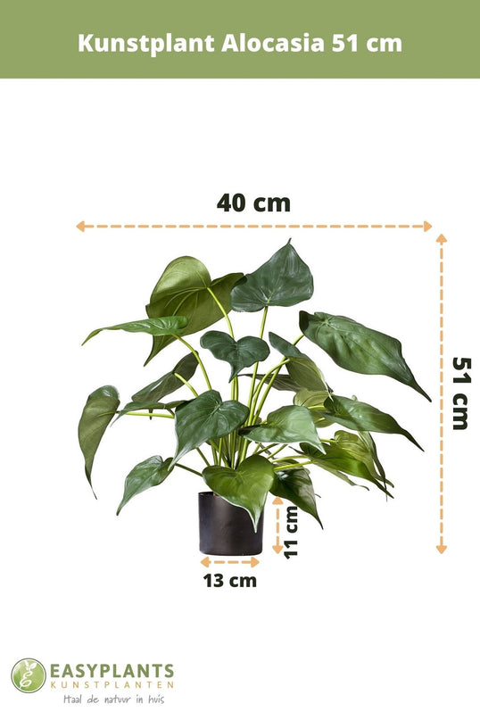 Plante artificielle Alocasia 51 cm