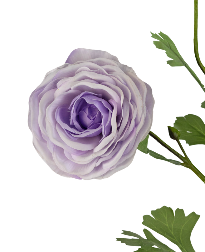 Rose artificielle "Emine" Real Touch Violet 62cm
