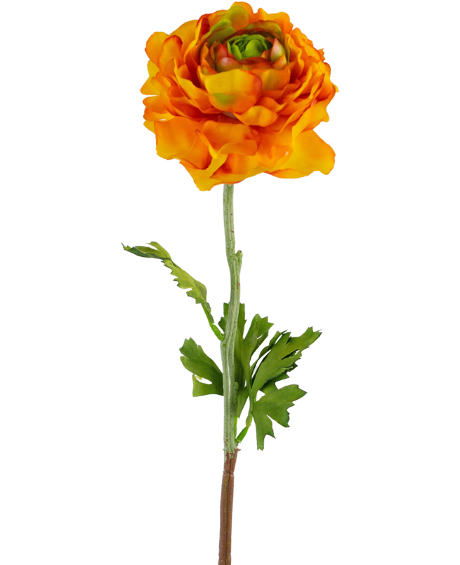 Fleur artificielle Ranunculus 51 cm jaune foncé