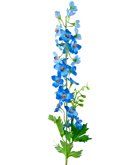 Fleur artificielle Delphinium 79 cm bleu