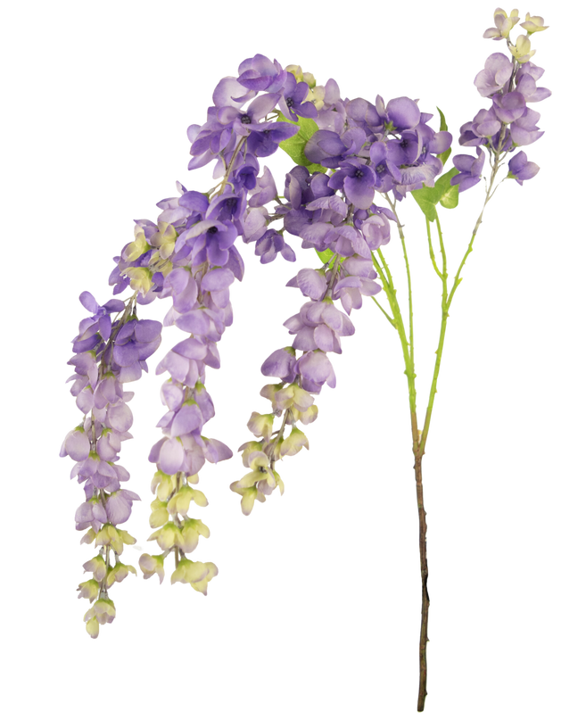 Fleur artificielle glycine 115 cm violet