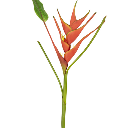 Fleur artificielle Heliconia 90 cm rouge