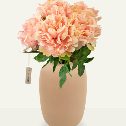 Bouquet artificiel Peony rose pâle 39 cm