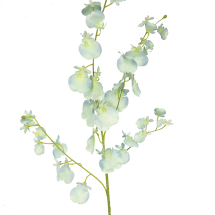 Branche artificielle Orchidée turquoise 80 cm