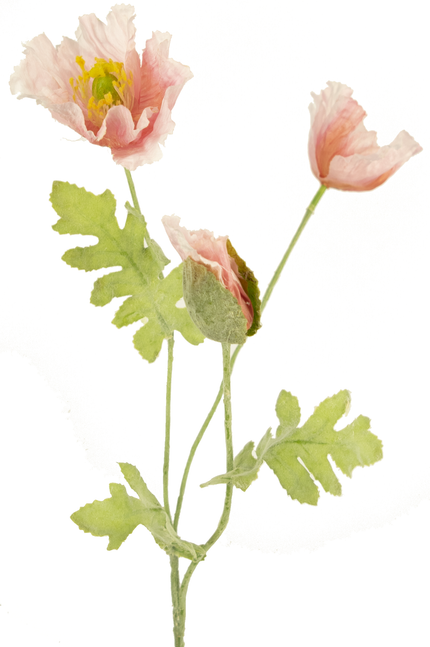 Fleur artificielle Coquelicot 73 cm rose clair