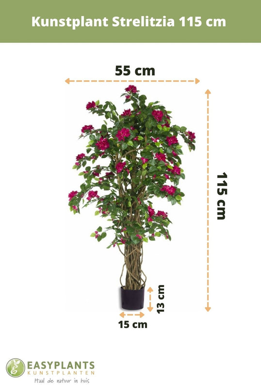 Plante artificielle de bougainvilliers Liana Fuchsia 115 cm