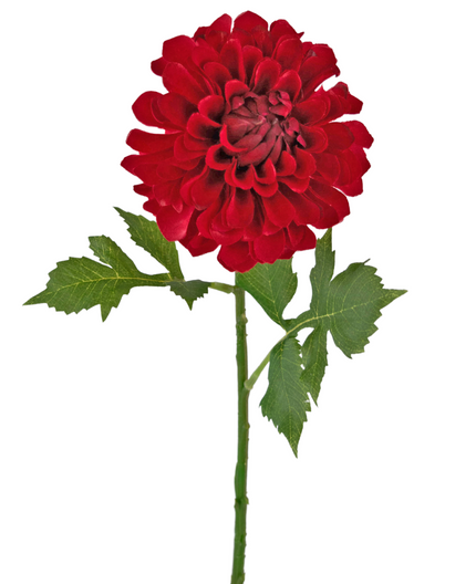 Fleur artificielle Dahlia 50 cm rouge