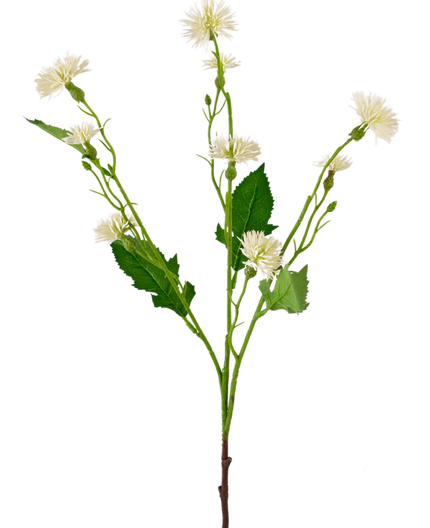 Fleur artificielle Daisy Spray 54 cm rayon blanc