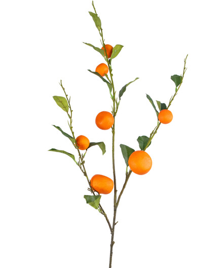 Branche de mandarine artificielle orange 93 cm