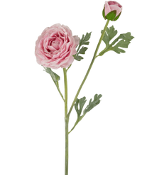 Renoncule artificielle Real Touch Rose60cm