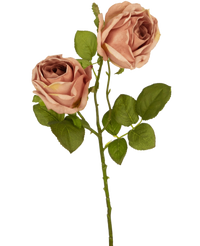 Rose artificielle Deluxe 55 cm rose