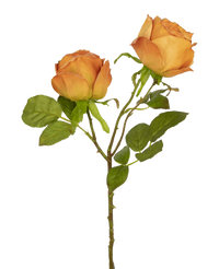 Rose artificielle Deluxe 55 cm pêche