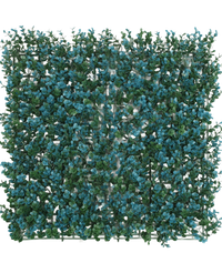 Mur végétal artificiel Buis bleu 50x50 cm UV