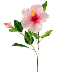 Fleur artificielle Hibiscus 73 cm rose clair