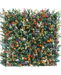 Mur végétal artificiel Buis multicolore 50x50 cm UV