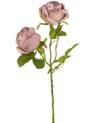 Rose artificielle Deluxe 55 cm violet