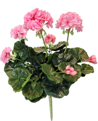 Géranium artificiel 40 cm rose