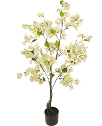 Plante artificielle Bougainvillier 120 cm blanc