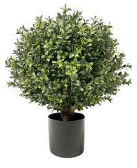 Plante Boule de buis artificiel sur tige d30 cm UV