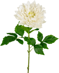 Georgine artificiel Real Touch blanc 70 cm