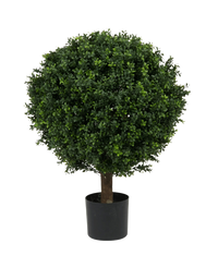 Plante Boule de buis artificiel sur tige d70 cm UV