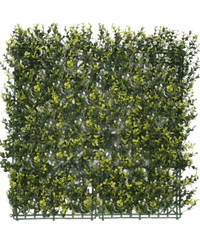 Mur végétal artificiel Buis jaune 50x50 cm UV