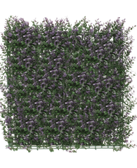 Mur végétal artificiel Buis violet 50x50 cm UV