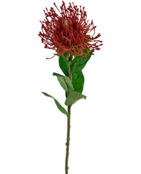 Fleur artificielle Protea 73 cm rouge