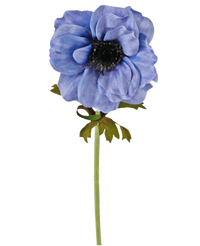 Fleur artificielle Anémone bleu 35 cm